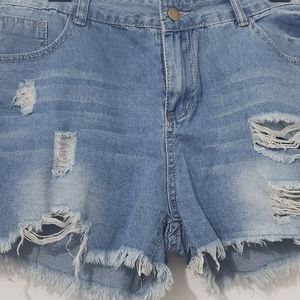Distressed Boyfriend Shorts
